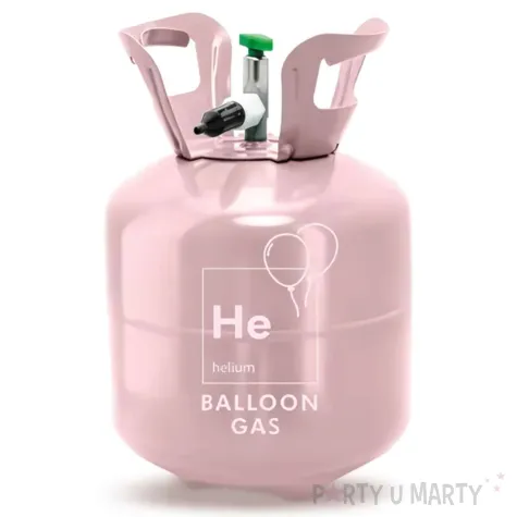 xx butla z helem jasnorozowy 20 balonow