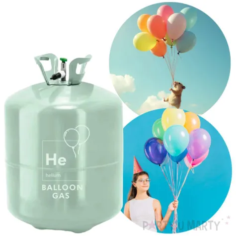 xx butla z helem zielony maks 90 balonow