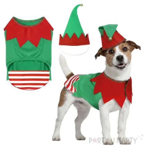 xx christmas elf dog size s