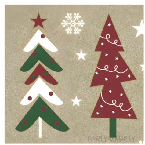 xx christmas trees on kraft