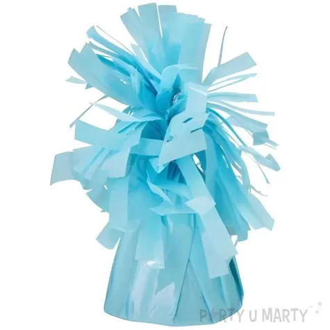 xx ciezarek do balonow foliowy jasny blekit 1 op 4 szt