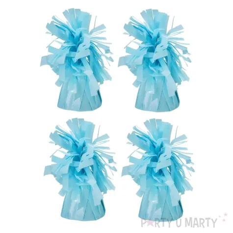 xx ciezarek do balonow foliowy jasny blekit 1 op 4 szt