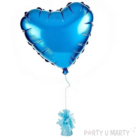 xx ciezarek do balonow foliowy jasny blekit 1 op 4 szt