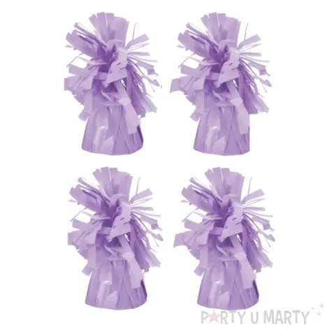 xx ciezarek do balonow foliowy jasny fiolet 1 op 4 szt