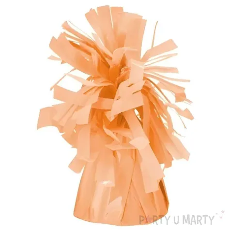 xx ciezarek do balonow foliowy jasny pomarancz 1 op 4 szt