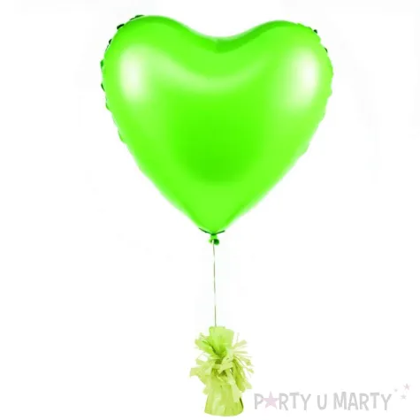 xx ciezarek do balonow foliowy jasny zielony 1 op 4 szt