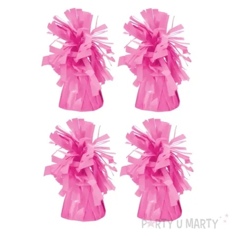 xx ciezarek do balonow foliowy rozowy 1 op 4 szt
