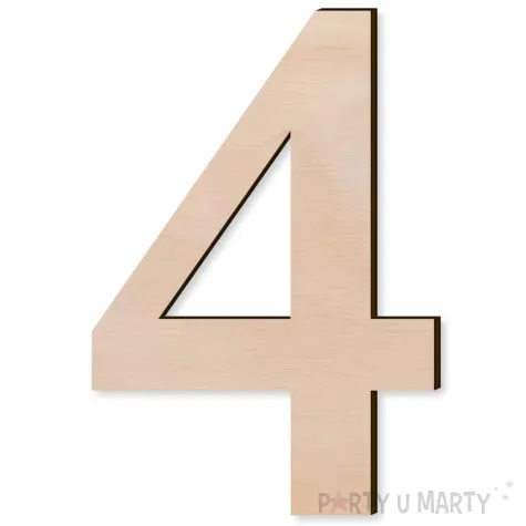 xx cyfra drewniana times 4 rozm xl