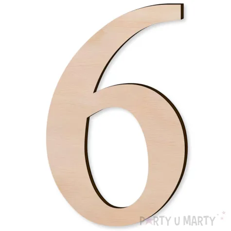 xx cyfra drewniana times 6 rozm l