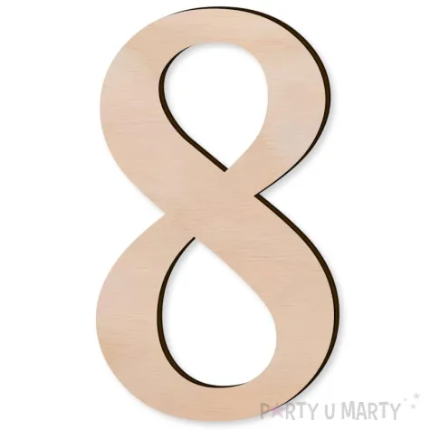 xx cyfra drewniana times 8 rozm xl