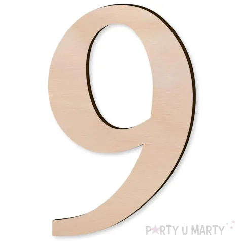 xx cyfra drewniana times 9 rozm s