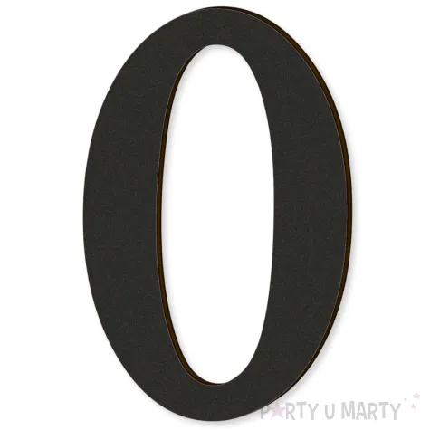 xx cyfra laminowana times 0 czarny rozm l