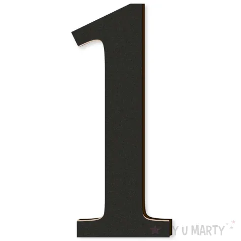 xx cyfra laminowana times 1 czarny rozm s