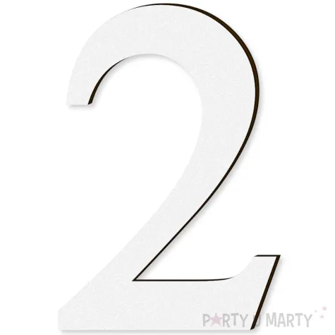 xx cyfra laminowana times 2 bialy rozm s