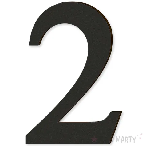 xx cyfra laminowana times 2 czarny rozm l