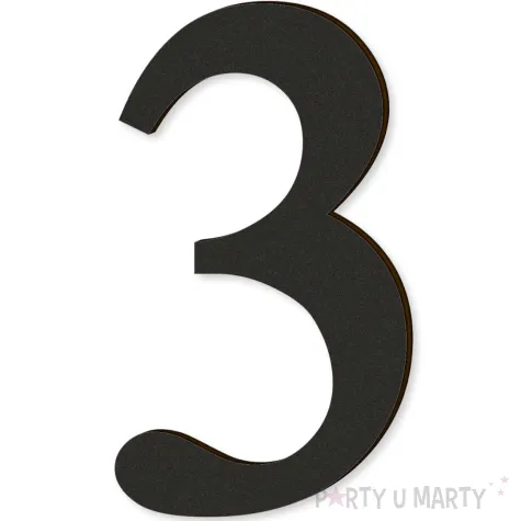 xx cyfra laminowana times 3 czarny rozm xl