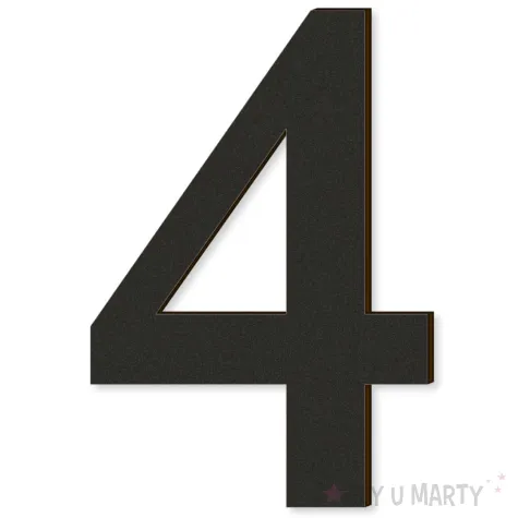 xx cyfra laminowana times 5 czarny rozm l