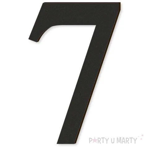 xx cyfra laminowana times 7 czarny rozm xl