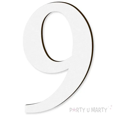 xx cyfra laminowana times 9 bialy rozm xl