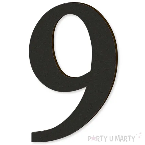 xx cyfra laminowana times 9 czarny rozm xl