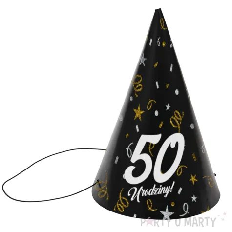 xx czapeczki papierowe 50 urodziny glamour birthday