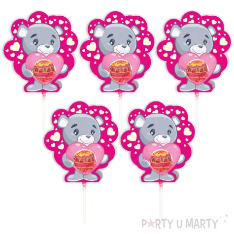 xx dek kart na lizak walentynki mis4 x5