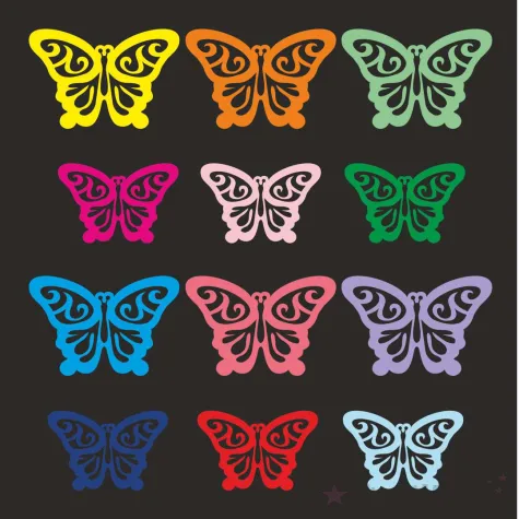 xx dek kart wiosna motylki mix 12 szt i kol