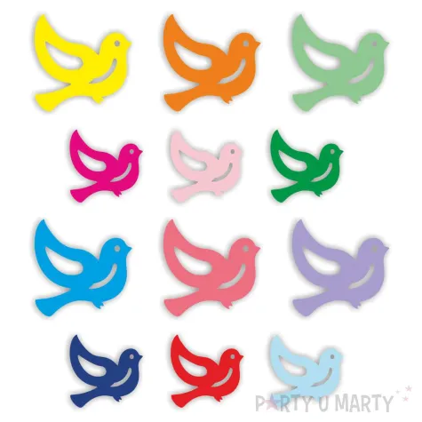 xx dek kart wiosna ptaszki mix 12 szt i kol