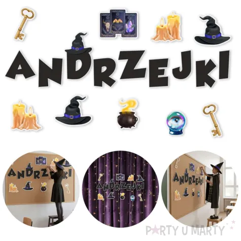 xx dekoracja kartonowa andrzejki