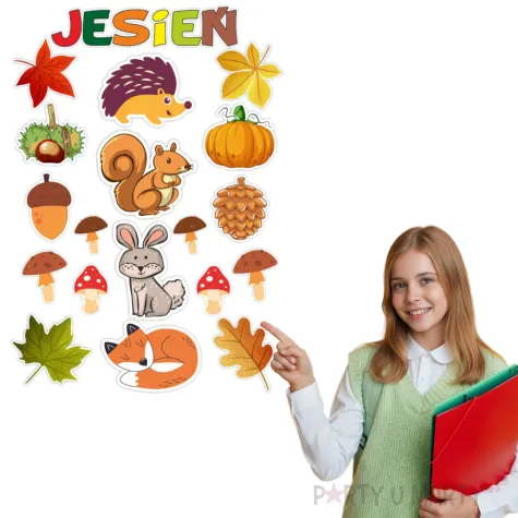 xx dekoracja kartonowa jesien a1