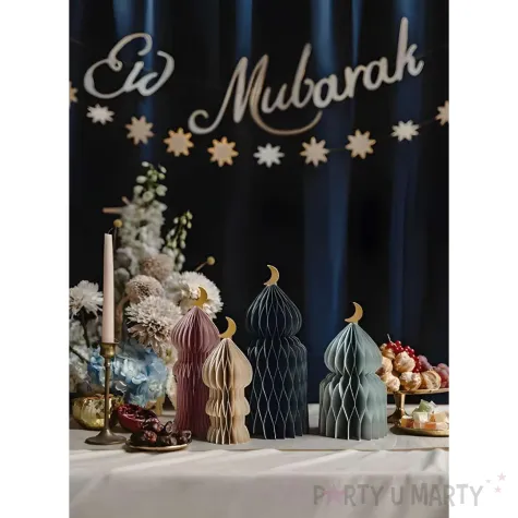 xx dekoracje papierowe honeycomb eid mubarak mix 22 5 33 5cm 1 op 4 szt