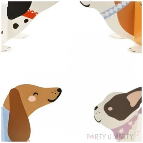 xx dekoracje papierowe honeycomb pieski mix 1 op 4 szt