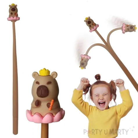 xx dlugopis kapibara brazowy