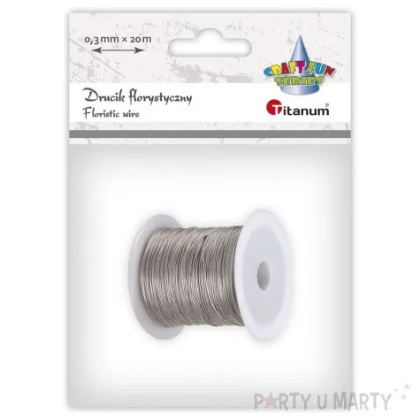 xx drucik titanum craft fun series florystyczny kolor srebrny 20 m 1 szt 24br0201 5
