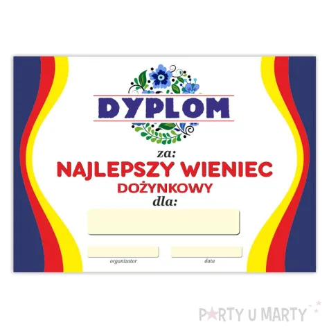 xx dyplom najlepszy wieniec dozynkowy 3