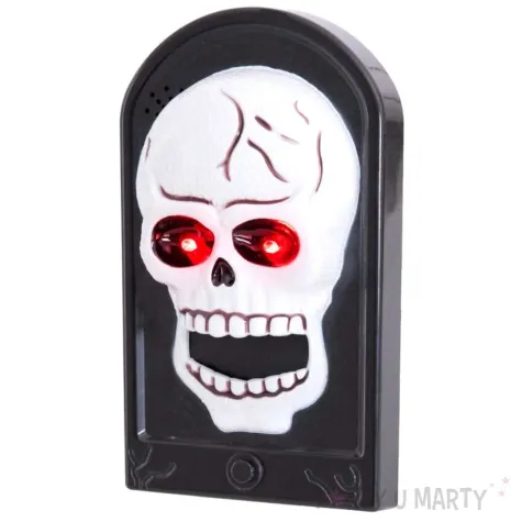 xx dzwonek do drzwi czaszka halloween