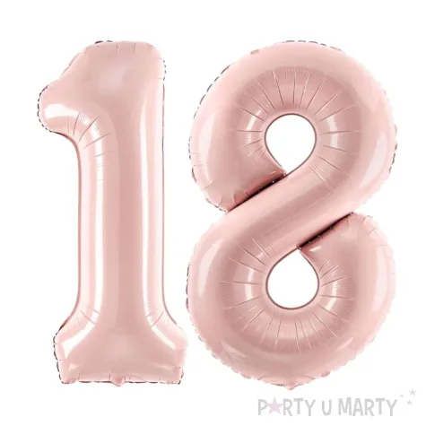 xx estaw balonow liczba 18 rozowa