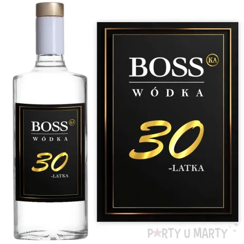 xx etykiety na butelke bosski 30 latek 5 szt