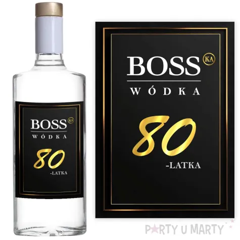 xx etykiety na butelke bosski 80 latek 5 szt