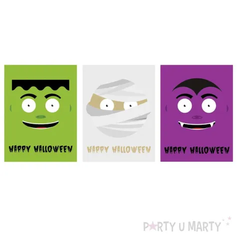 xx etykiety na butelke potworki 9 szt