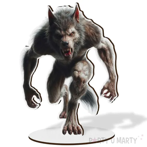 xx figurka drewniana wilkolak halloween