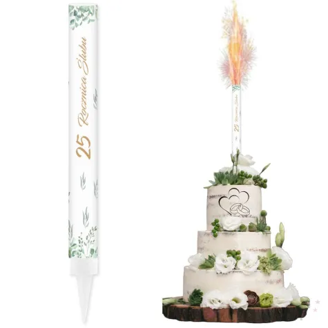 xx fontanna tortowa 25 rocznica slubu eukaliptus beauty 18 cm