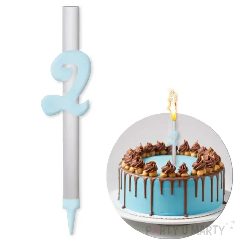 xx fontanna z dekoracja 2 urodziny blekitna pleksa