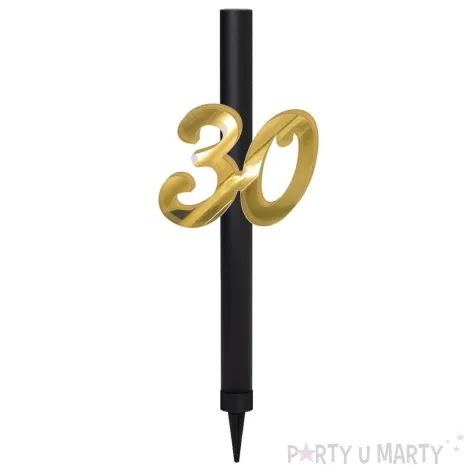 xx fontanna z dekoracja 30 urodziny zlote lust