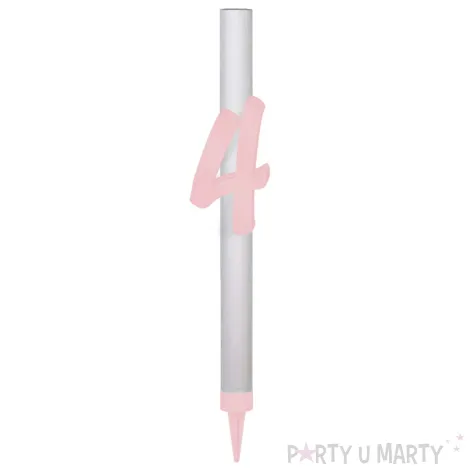 xx fontanna z dekoracja 4 urodziny rozowa pleksa