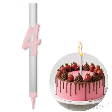 xx fontanna z dekoracja 4 urodziny rozowa pleksa