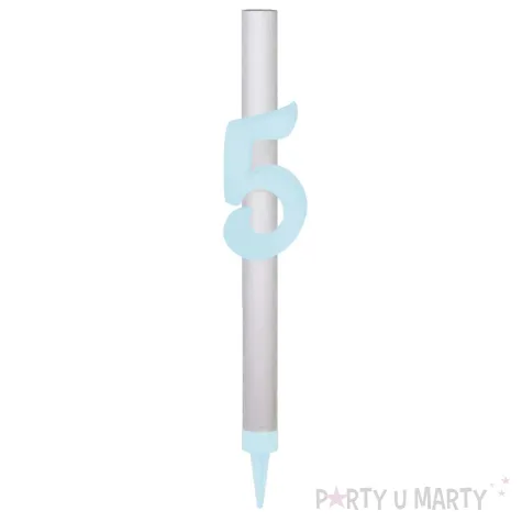 xx fontanna z dekoracja 5 urodziny blekitna pleksa