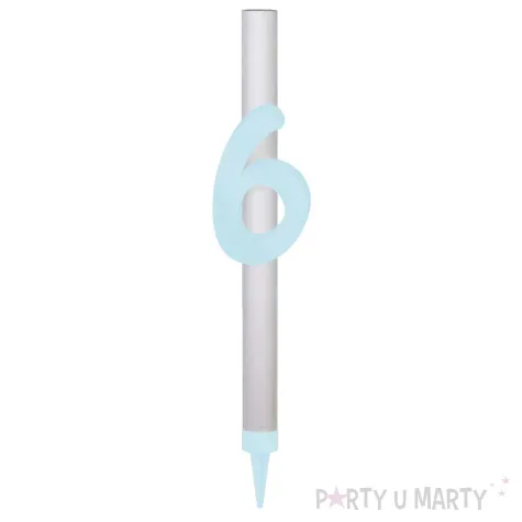 xx fontanna z dekoracja 6 urodziny blekitna pleksa