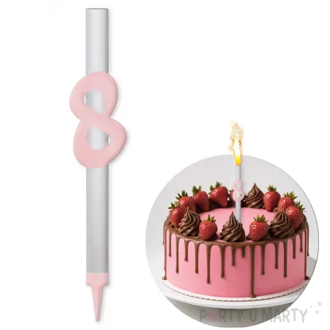 xx fontanna z dekoracja 8 urodziny rozowa pleksa