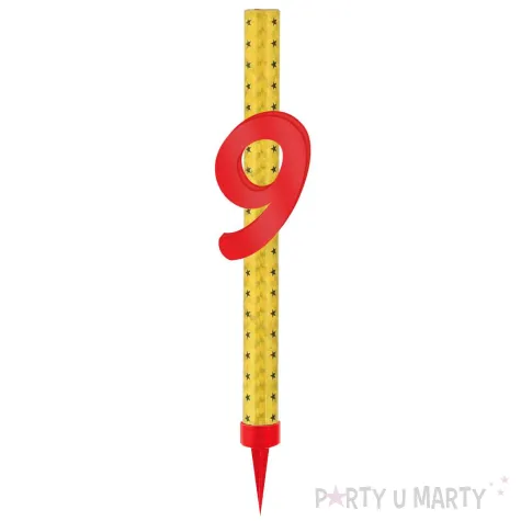 xx fontanna z dekoracja 9 urodziny czerwona pleksa